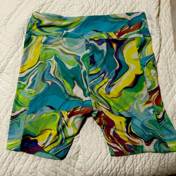 Biker shorts, multicolor, stretch, pockets - Picture 1 of 5